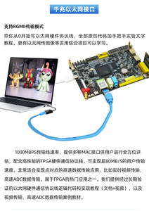 บอร์ด ACX720 Artix-7 FPGA พร้อมจอสัมผัส OV5640 และชุด ADC ความเร็วสูง แพ็คเกจคอมโบจอแสดงผล ACX720 ชุดคอมโบ ADC W1126 - Product Image 4