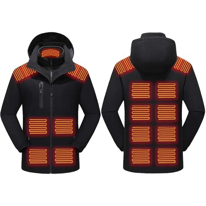 Winter Unisex Lightweight Electric Heated Clothing Intelligent Keep Thermal Hoodie Coat Heated Jacket