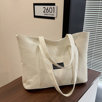 Sac fourre-tout en toile écologique avec poignées renforcées, poche frontale et larges bretelles – Idéal pour le quotidien, disponible en gros