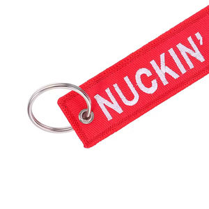 Llavero Tejido de Doble Cara, Duradero y de Venta Caliente |   Llavero de Tela PU Impermeable con Bordado para Regalos Promocionales Diarios - Product Image 5