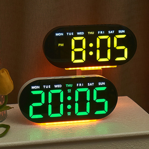 Trung Quốc tùy chỉnh với USB Neon hiện đại với USB LED bàn đồng hồ thông minh kỹ thuật số bảng đồng hồ khách sạn phòng ngủ kỹ thuật số Đồng hồ báo thức - Product Image 2