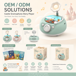OEM Plastic Children's Story Teller Record Player Educational <b>Music</b> Phonograph Story Machine for 2-4 Year Olds Factory - Product Image 4