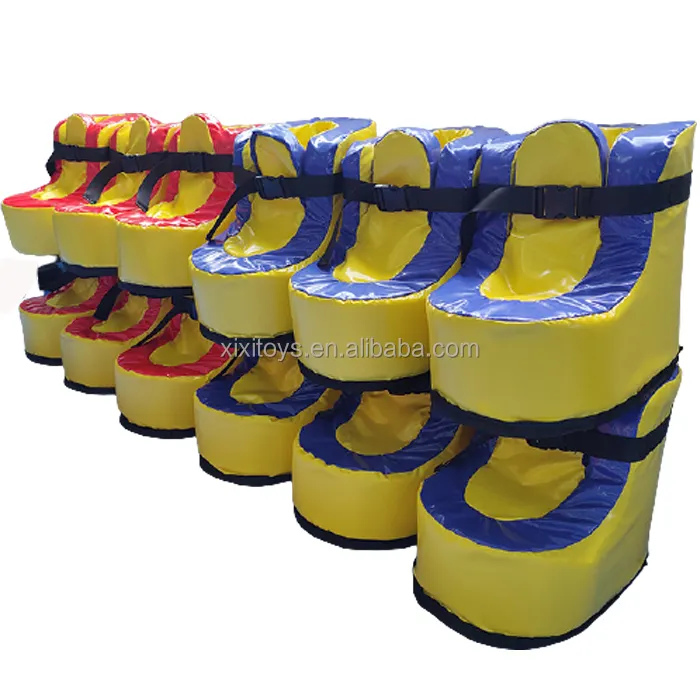 2023 popular parent-child Team Building sport games PVC Giant Bubble Football Shoes,Giant Boots For Speed Run Race Game