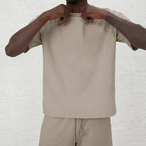 T-shirt en coton premium à manches courtes, coupe ample et épaisse, épaules tombantes, surdimensionné, personnalisable par le fabricant - Product Image 5