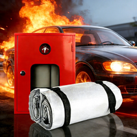 Couverture de sécurité automobile anti-feu SuiHua, protection contre les incendies, couvertures en fibre de verre enduites de silicone, couverture anti-feu pour véhicules électriques EN13501, grande taille