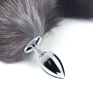 Queue de loup en métal, plug anal en fausse fourrure, accessoire de cosplay, jouet pour adultes, pour hommes, femmes, couples, jeux de rôle - Product Image 2