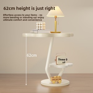 Tavolino Laterale in Stile Wabi-sabi, Tavolino da Caffè in Metallo, Nuovo Design 2024, Multifunzionale per Soggiorno, Camera da Letto, Piccoli Appartamenti - Product Image 3