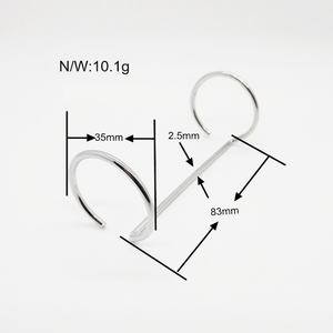 Silver Metal 2 Rings 38x83mm Loose <b>Leaf</b> Calendar Scrapbook Binder Ring - Product Image 3