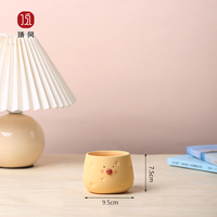 Pots de plantes succulentes pour décoration de la maison, Mini poussin mignon jaune petit Animal Pot de fleurs en céramique