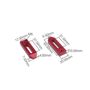 BulkMan3D, venta al por mayor de alta calidad, abrazadera Minitoe M6 de aluminio para soporte de placa base fija CNC - Product Image 2