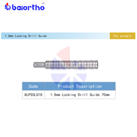 Guide de perçage à verrouillage professionnel pour chirurgie orthopédique vétérinaire 1,8 mm pour système ALPS 5 en titane, instruments et outils de chirurgie osseuse pour animaux de compagnie