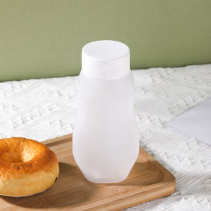 Bouteille en plastique souple pour <span class=keywords><strong>ketchup</strong></span> de 200 ml et 500 ml avec bouchon à clapet, transparente, pour remplissage à chaud - Product Image 3