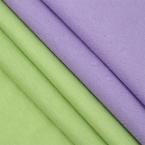 D102 New Arrival Chất Lượng Cao Mềm <span class=keywords><strong>Polyester</strong></span> Cotton Spandex Dệt Kim Vải Đồng Bằng Duy Nhất Jersey Vải Cho Quần Áo Bao Gồm - Product Image 6