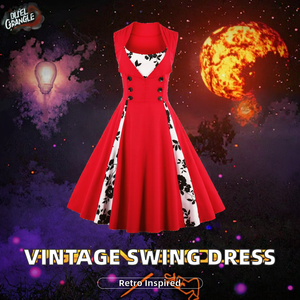 Vestidos Vintage Rockabilly Swing para Mujer, Estilo Años 50, de Algodón, Sin Mangas, Verano, Ecológicos, Antiestáticos, Transpirables y Lavables - Product Image 2