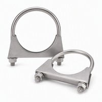 Collier de serrage pour silencieux en acier inoxydable de haute qualité 304 A2-70, filetage M6-M10, diamètre extérieur du tuyau 16-100mm, en stock, fabriqué en usine