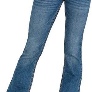 Novedad 2025: Chaqueta vaquera casual de mujer, estilo único, bordada, lavada, a la moda, con cintura ajustada y pantalones vaqueros acampanados personalizados. - Product Image 2