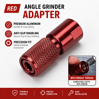 Adaptateur pour meuleuse d'angle M10, convertisseur de filetage à queue hexagonale, mandrin de perceuse à verrouillage automatique, accessoire d'extension réglable