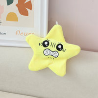 Peluche étoile amusante à activation par tapotement en 6 couleurs, en velours cristal doux, jouet anti-stress, parfait comme breloque de sac et cadeau pour tous les âges