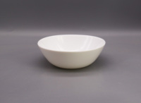 Lygsp80 – Ensemble de vaisselle en verre opale blanc de 8 pouces, résistant à la chaleur, avec décor en décalcomanie, assiettes creuses pour la table à manger