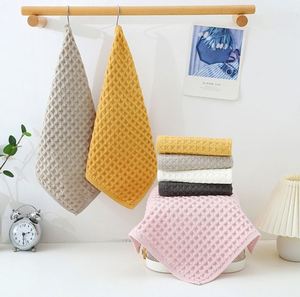 Petite serviette de toilette en coton 100% à motif gaufré, * taille 35 cm, haute qualité - Product Image 4