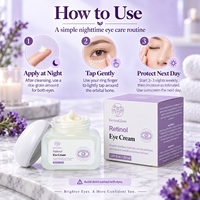 Crème Contour des Yeux Anti-Âge au Rétinol Fermenté et Peptides pour l'Élimination des Cernes, des Poches et le Lissage des Rides et Ridules, Hydratant Raffermissant Sous les Yeux