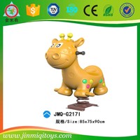 Cheval à bascule en plastique écologique pour enfants, vélo d'équilibre pour l'extérieur, équipement de jeu durable et sûr certifié CE pour l'exercice ludique