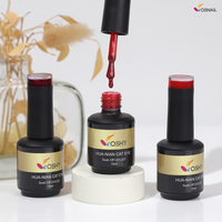 Vernis à ongles en gel pour les yeux de chat rouge cerise 15ml Vernis rubis personnalisé à base d'eau à la française Fournisseur de marque privée