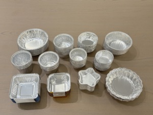 180Ml Dùng Một Lần Bánh Sữa Chua Lá Pan Nhôm Lá Nướng Khuôn Tart Tin <span class=keywords><strong>Foil</strong></span> Khay Nướng Bánh Tin Nhôm Thực Phẩm Container - Product Image 2