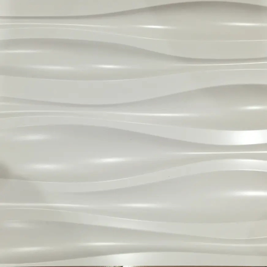 PVC 3D Wall Panel Enlarged Waves backsplash peel and stick papier peint mural 3d wallpaper guangzhou