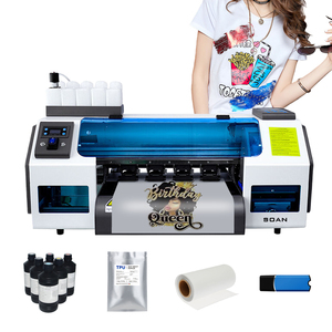 Small Automatic New <b>A3</b> DTF <b>Printer</b> 33cm Dual XP600 T-shirt <b>Printer</b> with DTF Ink Egg Powder Dyer Shaking Machine - Product Image 1