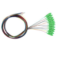 Cable de Fibra Óptica Monomodo LSZH de 900um (0.9mm) SC/APC UPC G657A1 FTTH con Conector LC