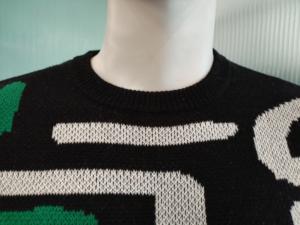 سترة محبوكة كلاسيكية بتصميم كابل للرجال والنساء، ملابس الشارع المخصصة بكميات صغيرة، تصنيع ملابس محبوكة للرجال - Product Image 3