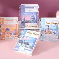 Cuaderno Espiral Depai A5-2020 con Separadores de Temas, 124 Hojas, Papel Rayado de 80g, Cubierta de Papel Blanco, Diseños Estéticos, para Estudiantes y Oficina