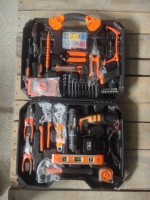 Kit d'outils de réparation domestique OEM personnalisé de 120 pièces, boîte à outils d'assemblage multi-spécifications métriques et SAE pour l'entretien DIY, approvisionnement en gros