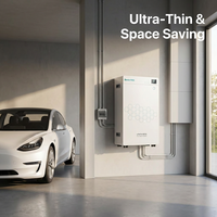 Batterie LiFePO4 10kWh 51.2V 200Ah Empilable IP65 Compatible avec les onduleurs hybrides CAN Growatt Goodwe Smart BMS Prix direct usine