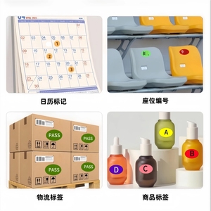 Étiquettes autocollantes ovales <span class=keywords><strong>color</strong></span>ées en gros 20*30mm, autocollants de marquage, autocollants découpés sur mesure, forte adhérence, codage couleur - Product Image 6