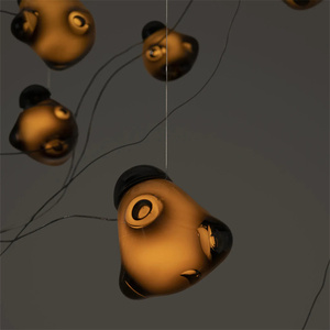 <span class=keywords><strong>Lampadario</strong></span> <span class=keywords><strong>a</strong></span> <span class=keywords><strong>Sospensione</strong></span> Moderno con 19 Paralumi in Vetro, <span class=keywords><strong>LED</strong></span> Regolabile Personalizzato per Illuminazione di Casa, Hotel e Villa - Product Image 4