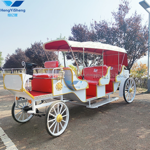 Carruaje turístico eléctrico verde elegante Carruaje de caballos estilo Victoria Mejor precio Venta directa de fábrica Transporte especial - Product Image 6