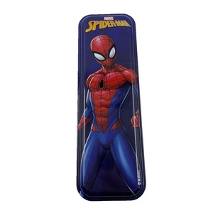 Caja de Almacenamiento Metálica Rectangular Personalizada de Hojalata con Diseño de Spiderman para Papelería, Venta al por Mayor - Product Image 1