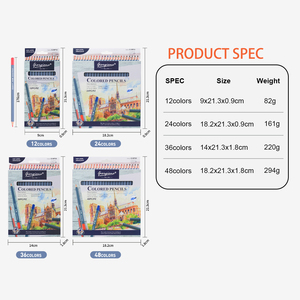 Juego de <span class=keywords><strong>24</strong></span> Lápices Artísticos a Base de Aceite Giorgione, Núcleo de 3mm, Lápices de Colores de Madera, Caja con Impresión Digital y Logotipo Personalizado - Product Image 3