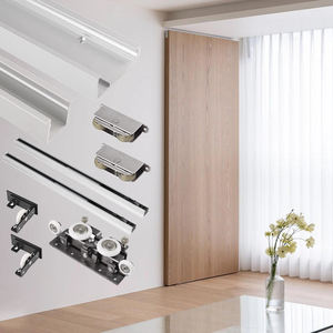 2025ประตูผีติดผนังพรมมหัศจรรย์กลไกรางไม้ที่มองไม่เห็นระบบประตูบานเลื่อนซูเปอร์มาร์เก็ตภายนอกที่ซ่อนอยู่ - Product Image 4