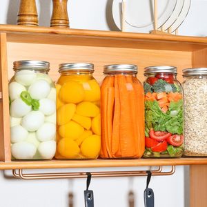 Wholesale 150ml 250ml 380ml 480ml 500ml 750ml 1000ml Aluminum Cap Glass <b>Jars</b> <b>for</b> <b>Jam</b> Candy Pickling Canning Storage Cookies - Product Image 5