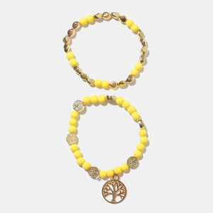 Nouveaux Bracelets Vintage 2026 en Acrylique Coloré avec Perles pour Femmes, Bracelets Pendentifs Arbre de Vie en Alliage - Product Image 3