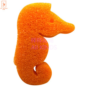 All Kinds Duck Shaped Pu <b>Sponge</b> 65 Density Kitchen Cleaning Bath <b>Sponges</b> Animal Shape <b>Yellow</b> Orange - Product Image 3