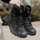 Bottes de désert décontractées, chaussures de randonnée en plein air, chaussures tactiques légères et confortables, dessus en denim, semelle extérieure en EVA
