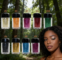 Großhandel Custom Vegan Water proof Shimmer Lidschatten Puder Günstiger Glitter Lidschatten Puder mit OEM Service Machen Sie Ihr eigenes Logo