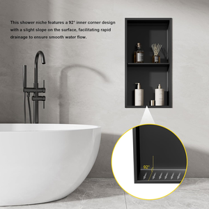 <span class=keywords><strong>Niche</strong></span> de <span class=keywords><strong>douche</strong></span> en acier inoxydable 60x30x10 CM <span class=keywords><strong>Niche</strong></span> pour mur de <span class=keywords><strong>douche</strong></span> encastrée noire <span class=keywords><strong>Niche</strong></span> intégrée pour <span class=keywords><strong>douche</strong></span> pour salle de bain/chambre à coucher Rangement - Product Image 4