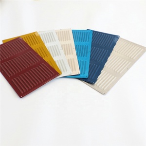Grille d'aération rectangulaire en aluminium sur mesure OEM ODM, grille de ventilation à lamelles argentées - Product Image 3