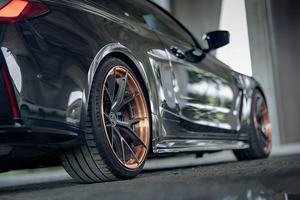 SAiLen Juego de 2 Ruedas de Aleación Forjadas Personalizadas 5x112/5x120/5x130 Diseño Cóncavo Negro Semibrillante para IS350 - Product Image 5