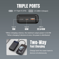 HYTO H32 65W 20000mAh Powerbank Carga rápida Power Banks Venta al por mayor Pantalla LED Cargador portátil Power Bank para Macbook Laptop